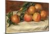 Still Life with Apples and Oranges-Pierre-Auguste Renoir-Mounted Giclee Print