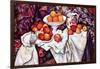 Still Life with Apples and Oranges-Paul Cézanne-Framed Art Print