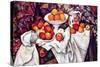 Still Life with Apples and Oranges-Paul Cézanne-Stretched Canvas