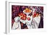 Still Life with Apples and Oranges-Paul Cézanne-Framed Art Print