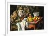 Still Life with Apples and Peaches-Paul Cézanne-Framed Art Print