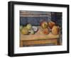 Still Life with Apples and Pears, C.1891-2 (Oil on Canvas)-Paul Cezanne-Framed Giclee Print