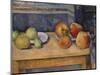 Still Life with Apples and Pears, C.1891-2 (Oil on Canvas)-Paul Cezanne-Mounted Giclee Print