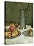 Still Life with Apples and Pewter Jug, 1878-Heinrich Wilhelm Truebner-Stretched Canvas