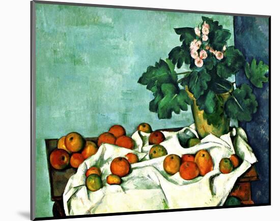 Still Life with Apples and Primroses-null-Mounted Giclee Print