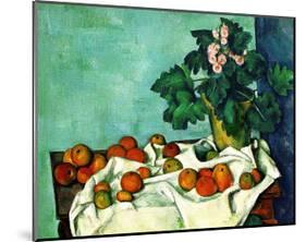 Still Life with Apples and Primroses-null-Mounted Giclee Print