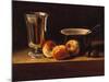 Still Life with Apples and Silver Goblet, 1876 (Oil on Canvas)-Francois Bonvin-Mounted Giclee Print