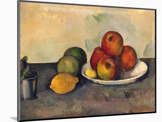 Still Life with Apples, C.1890-Paul C?zanne-Mounted Premium Giclee Print