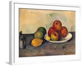 Still Life with Apples, C.1890-Paul C?zanne-Framed Giclee Print