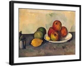 Still Life with Apples, C.1890-Paul C?zanne-Framed Giclee Print