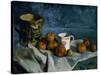 Still Life with Apples, Cup and Pitcher-Paul Cézanne-Stretched Canvas