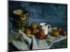 Still Life with Apples, Cup and Pitcher-Paul Cézanne-Mounted Giclee Print