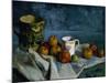 Still Life with Apples, Cup and Pitcher-Paul Cézanne-Mounted Giclee Print