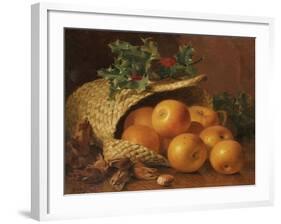 Still Life with Apples, Hazelnuts and Holly, 1898-Eloise Harriet Stannard-Framed Giclee Print