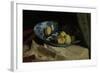 Still Life with Apples in a Delft Blue Bowl-Willem de Zwart-Framed Art Print