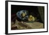 Still Life with Apples in a Delft Blue Bowl-Willem de Zwart-Framed Art Print