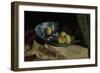 Still Life with Apples in a Delft Blue Bowl-Willem de Zwart-Framed Art Print