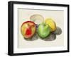 Still Life with Apples & Lemon II-Alicia Ludwig-Framed Art Print