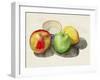 Still Life with Apples & Lemon II-Alicia Ludwig-Framed Art Print