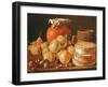 Still Life with Apples, Nuts, Pears, and Boxes of Sweets-Luis Egidio Melendez-Framed Giclee Print
