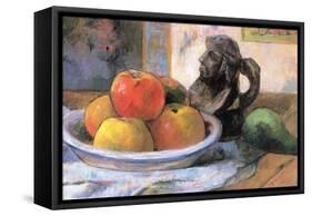 Still Life with Apples, Pears and Krag-Paul Gauguin-Framed Stretched Canvas
