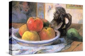 Still Life with Apples, Pears and Krag-Paul Gauguin-Stretched Canvas