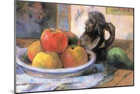 Still Life with Apples, Pears and Krag-Paul Gauguin-Mounted Art Print