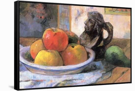 Still Life with Apples, Pears and Krag-Paul Gauguin-Framed Stretched Canvas