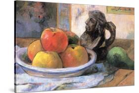 Still Life with Apples, Pears and Krag-Paul Gauguin-Stretched Canvas