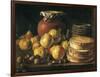 Still Life with Apples, Walnuts, Pot and Boxes of Sweetmeats-Luís Meléndez O Menéndez-Framed Art Print