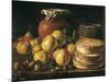 Still Life with Apples, Walnuts, Pot and Boxes of Sweetmeats-Luís Meléndez O Menéndez-Mounted Art Print