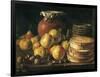 Still Life with Apples, Walnuts, Pot and Boxes of Sweetmeats-Luís Meléndez O Menéndez-Framed Art Print