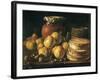 Still Life with Apples, Walnuts, Pot and Boxes of Sweetmeats-Luís Meléndez O Menéndez-Framed Art Print