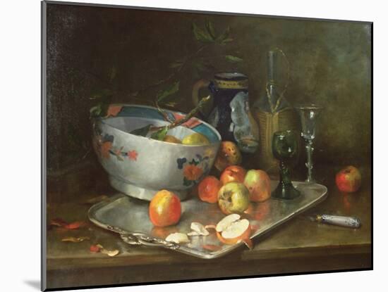 Still Life with Apples-Eugene Henri Cauchois-Mounted Giclee Print