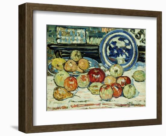 Still Life with Apples-Maurice Brazil Prendergast-Framed Giclee Print