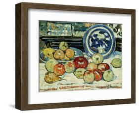 Still Life with Apples-Maurice Brazil Prendergast-Framed Giclee Print