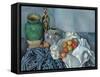 Still Life with Apples-Paul Cézanne-Framed Stretched Canvas