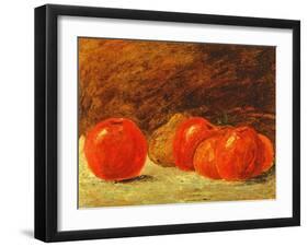 Still Life with Apples-Gustave Courbet-Framed Giclee Print