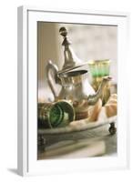 Still Life with Arabian Teapot and Tea Glasses-Frederic Vasseur-Framed Photographic Print