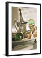 Still Life with Arabian Teapot and Tea Glasses-Frederic Vasseur-Framed Photographic Print