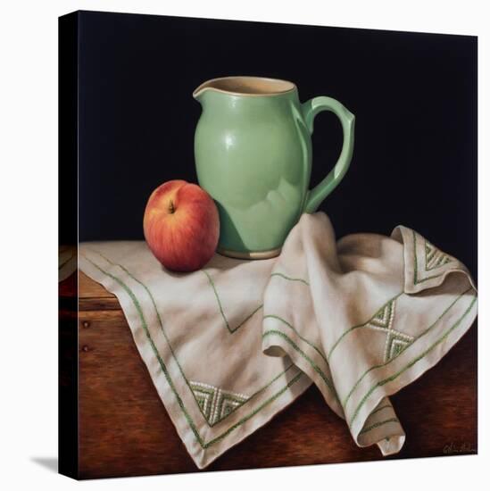 Still Life with Art Deco Cloth-Catherine Abel-Stretched Canvas