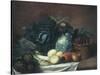 Still Life with Artichokes, Asparagus and Cabbage-Gabriel Germain Joncherie-Stretched Canvas