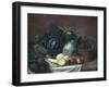 Still Life with Artichokes, Asparagus and Cabbage-Gabriel Germain Joncherie-Framed Giclee Print