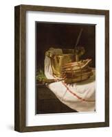 Still Life with Asparagus, 1881-Francois Bonvin-Framed Giclee Print