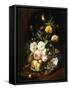 Still Life with Assorted Flowers-Josef Holstayn-Framed Stretched Canvas