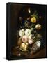 Still Life with Assorted Flowers-Josef Holstayn-Framed Stretched Canvas