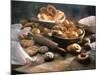 Still Life with Assorted Rolls and Pretzels-null-Mounted Photographic Print