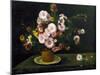 Still Life with Asters, 1859-Gustave Courbet-Mounted Giclee Print