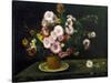 Still Life with Asters, 1859-Gustave Courbet-Stretched Canvas