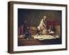 Still Life with Attributes of the Arts-Jean-Baptiste Simeon Chardin-Framed Art Print